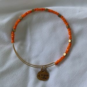 Alex and ani orange bracelet